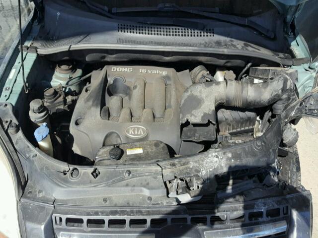 KNDJE724977423529 - 2007 KIA SPORTAGE GREEN photo 7