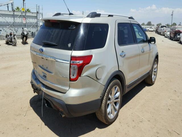 1FMHK8F85BGA32652 - 2011 FORD EXPLORER L GOLD photo 4
