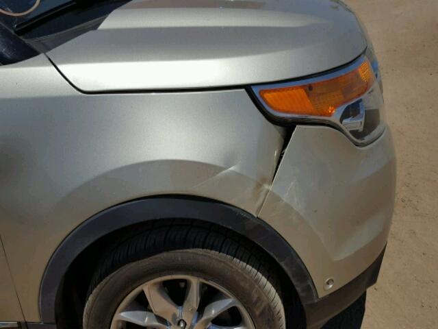 1FMHK8F85BGA32652 - 2011 FORD EXPLORER L GOLD photo 9