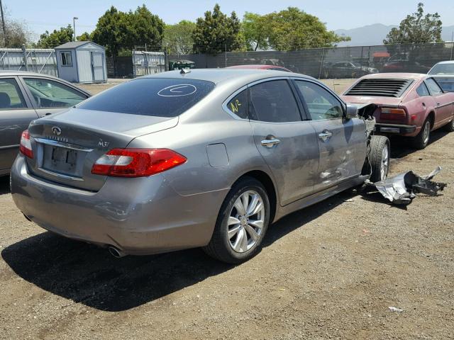 JN1BY1AP4BM323355 - 2011 INFINITI M37 GRAY photo 4