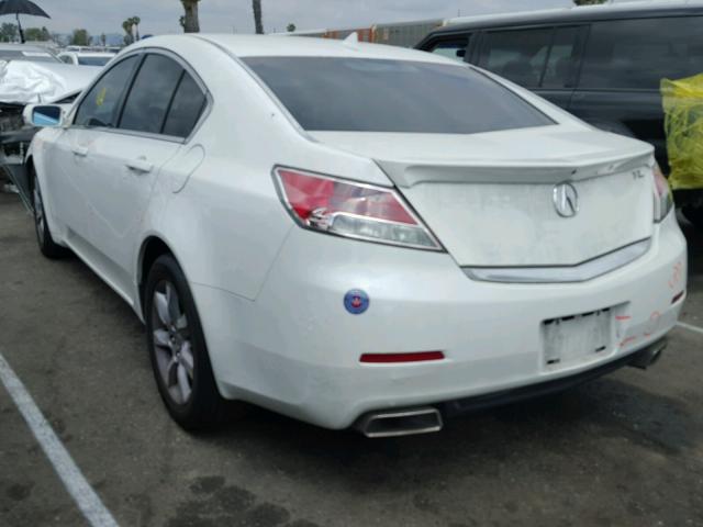 19UUA8F57DA003995 - 2013 ACURA TL TECH WHITE photo 3