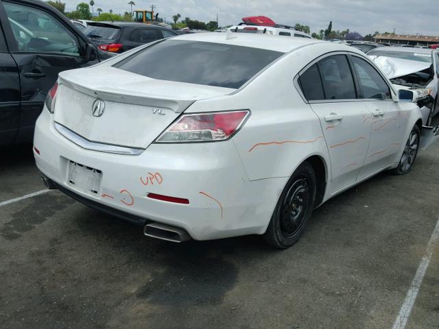 19UUA8F57DA003995 - 2013 ACURA TL TECH WHITE photo 4