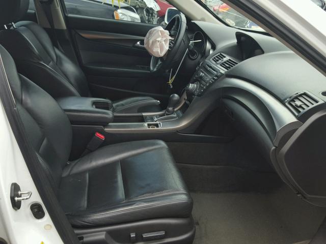 19UUA8F57DA003995 - 2013 ACURA TL TECH WHITE photo 5