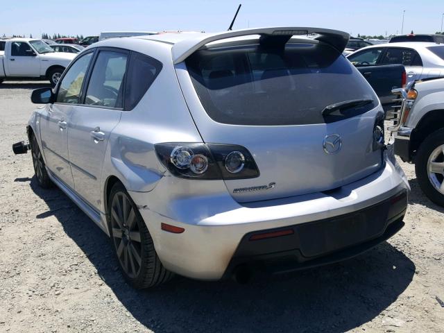 JM1BK34L381854821 - 2008 MAZDA SPEED 3 SILVER photo 3