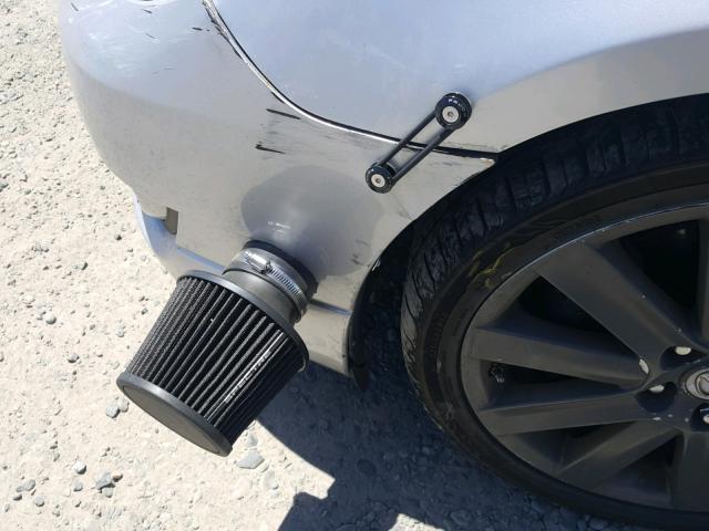 JM1BK34L381854821 - 2008 MAZDA SPEED 3 SILVER photo 9