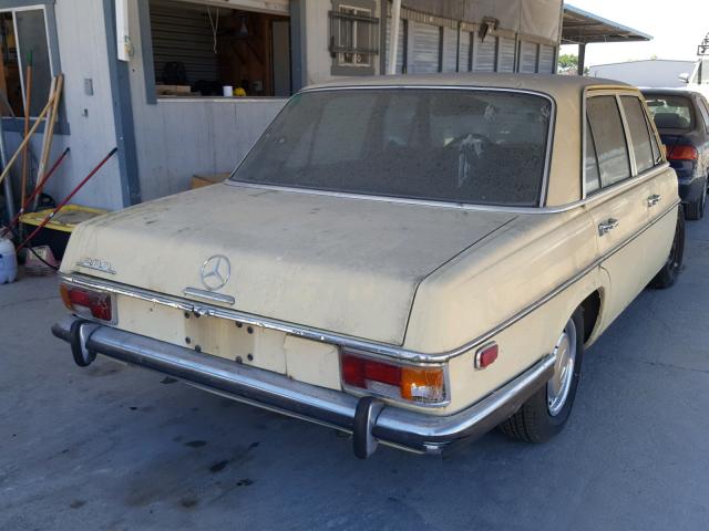 11406012017609 - 1972 MERCEDES-BENZ 280 YELLOW photo 4