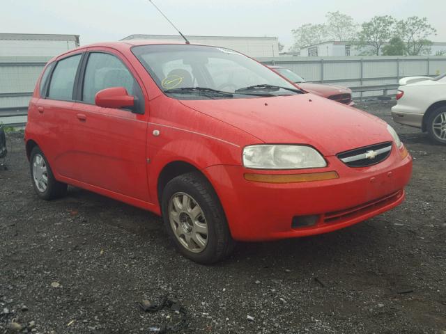 KL1TD666X7B787660 - 2007 CHEVROLET AVEO BASE Қызыл фото 1