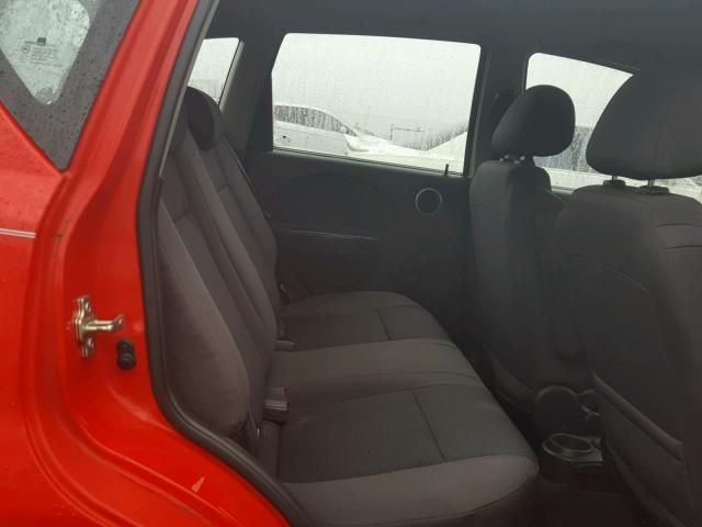 KL1TD666X7B787660 - 2007 CHEVROLET AVEO BASE Қызыл фото 6