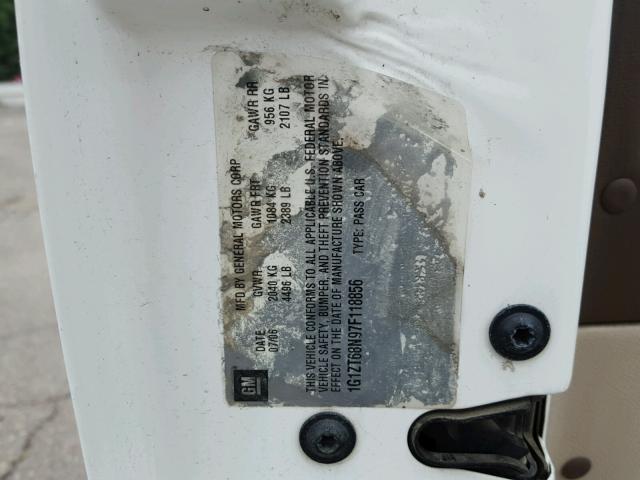 1G1ZT68N97F118856 - 2007 CHEVROLET MALIBU MAX 白色 照片 10