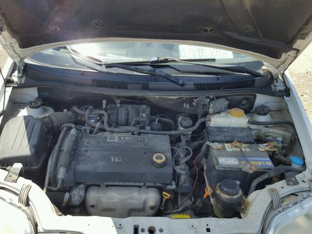 KL1TD66617B773615 - 2007 CHEVROLET AVEO BASE Blanc photo 7