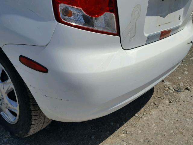 KL1TD66617B773615 - 2007 CHEVROLET AVEO BASE Blanc photo 9