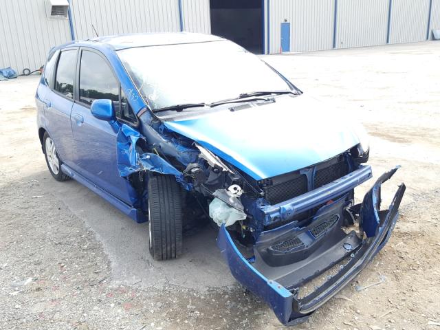 JHMGD38607S055705 - 2007 HONDA FIT S BLUE photo 1