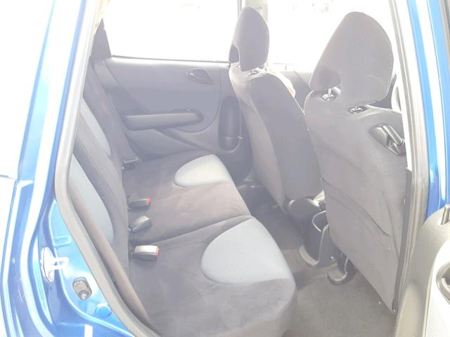 JHMGD38607S055705 - 2007 HONDA FIT S BLUE photo 6