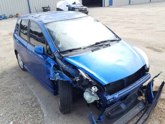 JHMGD38607S055705 - 2007 HONDA FIT S BLUE photo 9