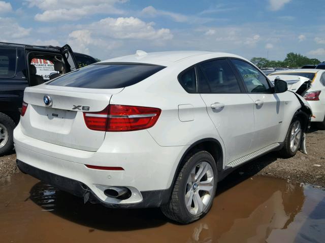 5UXFG2C56DL786575 - 2013 BMW X6 XDRIVE3 WHITE photo 4