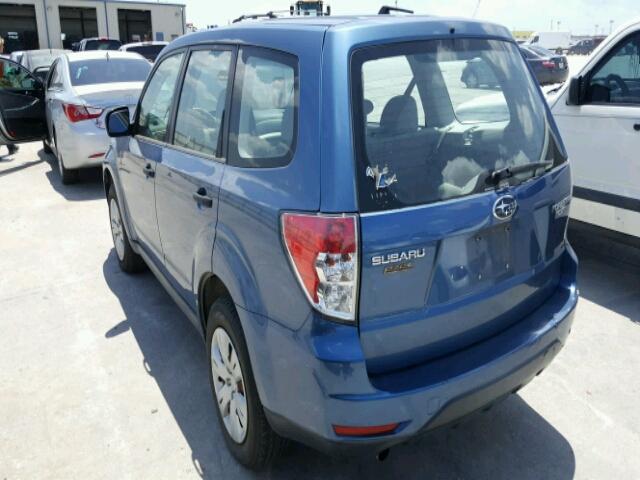 JF2SH61659H738299 - 2009 SUBARU FORESTER 2 BLUE photo 3