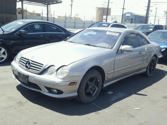 WDBPJ75J13A034113 - 2003 MERCEDES-BENZ CL 500 BEIGE photo 2