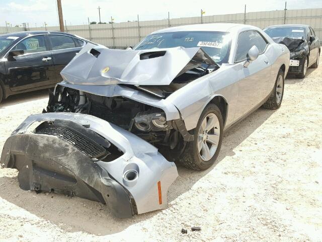 2C3CDZAG8FH707048 - 2015 DODGE CHALLENGER SILVER photo 2