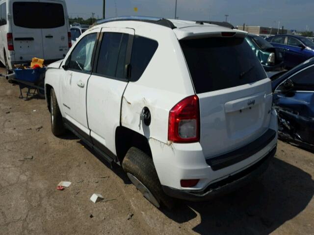 1C4NJCEB5CD617101 - 2012 JEEP COMPASS WHITE photo 3