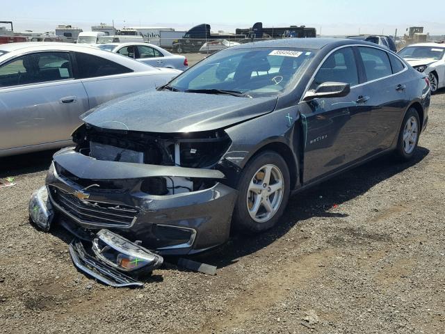 1G1ZB5STXHF127488 - 2017 CHEVROLET MALIBU LS Boz foto 2