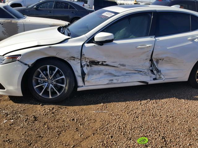 19UUB2F5XFA004491 - 2015 ACURA TLX TECH WHITE photo 9
