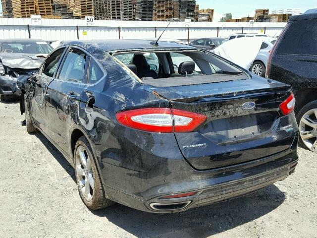 3FA6P0K93GR158818 - 2016 FORD FUSION TIT BLACK photo 3