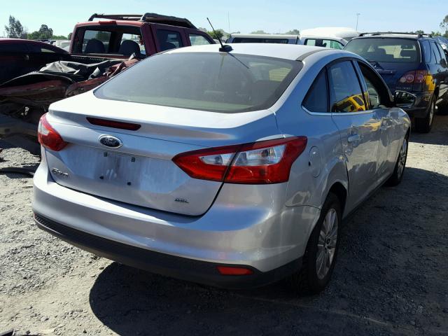 1FAHP3H23CL191279 - 2012 FORD FOCUS SEL SILVER photo 4