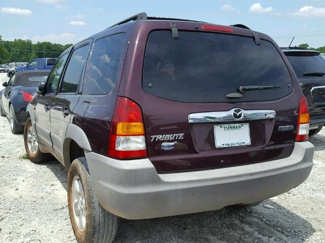 4F2YU07141KM21845 - 2001 MAZDA TRIBUTE DX 栗色 照片 3