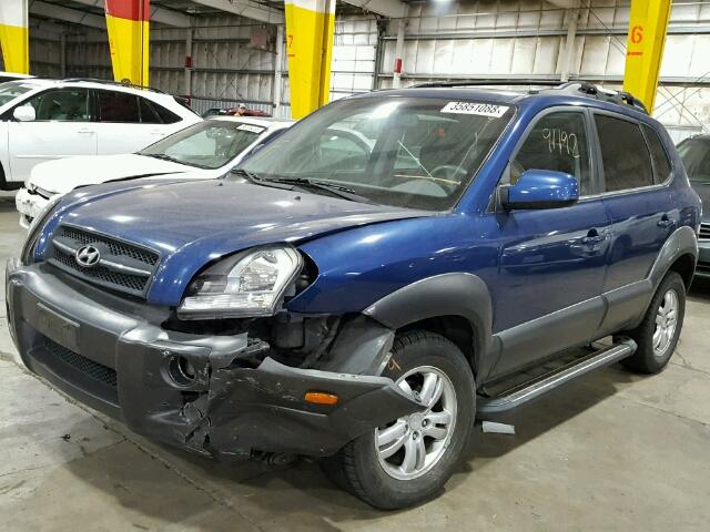 KM8JN72DX8U812615 - 2008 HYUNDAI TUCSON SE BLUE photo 2