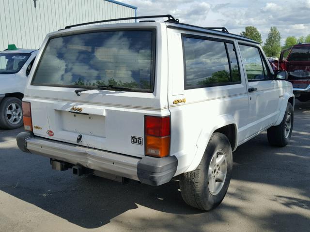 1J4FJ77L3LL276038 - 1990 JEEP CHEROKEE L WHITE photo 4