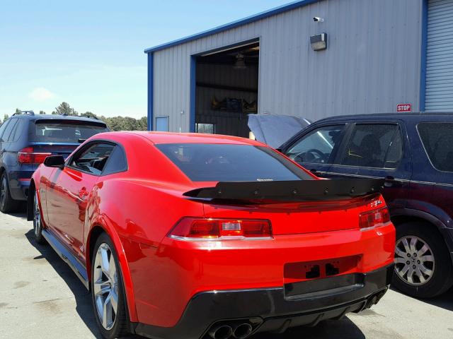 2G1FS1EE1E9700193 - 2014 CHEVROLET CAMARO Z28 RED photo 3