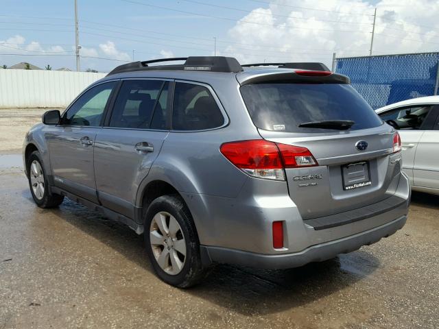 4S4BRCEC9A3384214 - 2010 SUBARU OUTBACK 2. GRAY photo 3