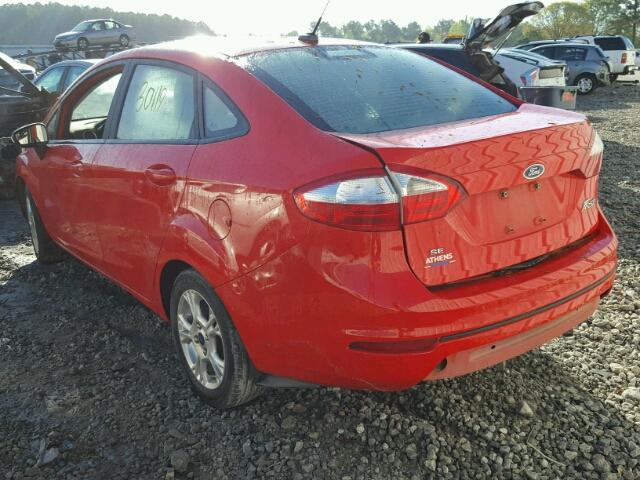 3FADP4BJ0FM189612 - 2015 FORD FIESTA SE RED photo 3