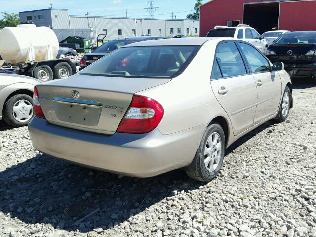 4T1BF32K74U574998 - 2004 TOYOTA CAMRY LE BEIGE photo 4