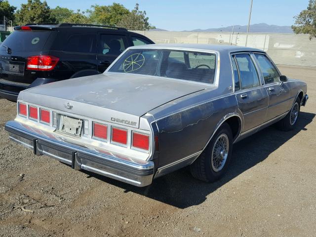1G1AN69H2EX117619 - 1984 CHEVROLET CAPRICE CL 双色 照片 4