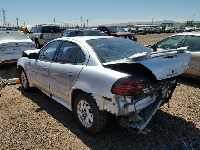 1G2NF52E91M536180 - 2001 PONTIAC GRAND AM S Gümüş foto 3