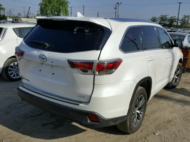 5TDKKRFH5GS167806 - 2016 TOYOTA HIGHLANDER თეთრი ფოტო 4