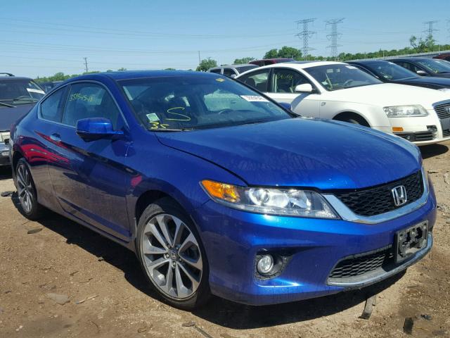 1HGCT2B80DA008779 - 2013 HONDA ACCORD EXL BLUE photo 1