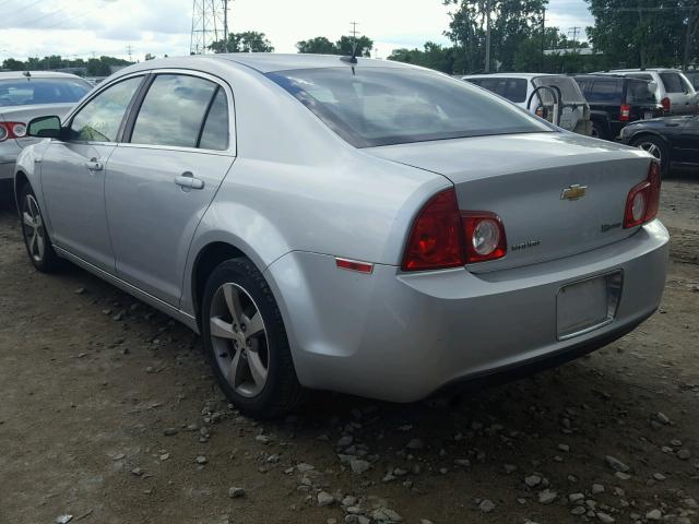 1G1ZF57559F211217 - 2009 CHEVROLET MALIBU HYB SILVER photo 3