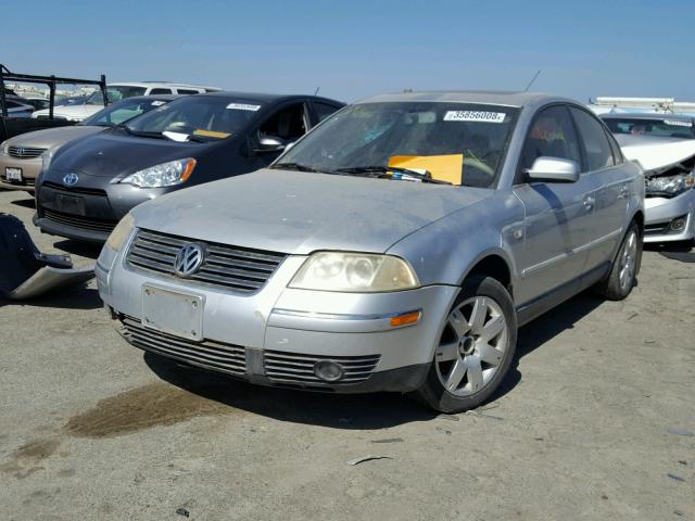 WVWTH63B92P014219 - 2002 VOLKSWAGEN PASSAT GLX SILVER photo 2