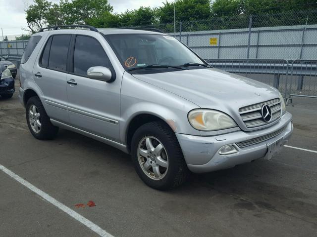 4JGAB75E44A491714 - 2004 MERCEDES-BENZ ML 500 SILVER photo 1