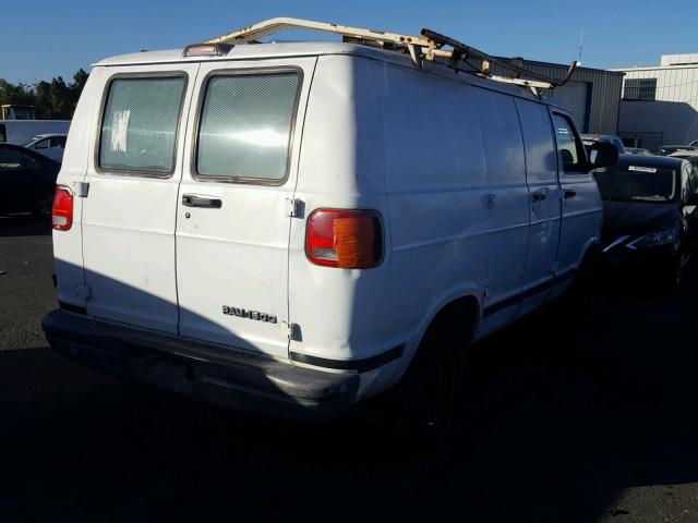 2B7HB11Y1YK180803 - 2000 DODGE RAM VAN B1 WHITE photo 4