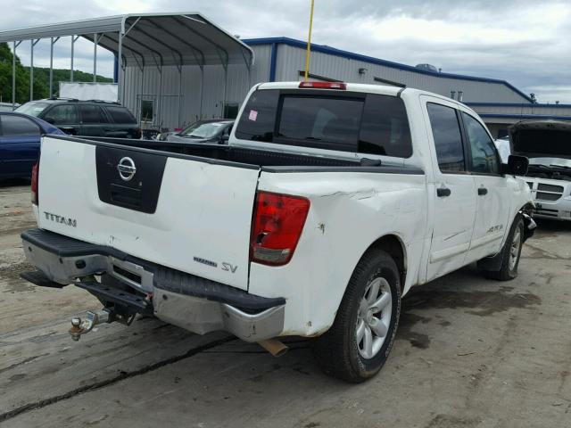 1N6BA0ED5CN314958 - 2012 NISSAN TITAN S WHITE photo 4