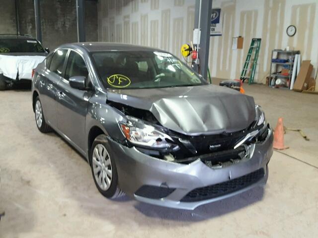 3N1AB7AP6HY329115 - 2017 NISSAN SENTRA S GRAY photo 1