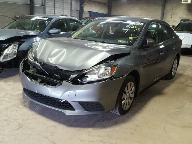 3N1AB7AP6HY329115 - 2017 NISSAN SENTRA S GRAY photo 2