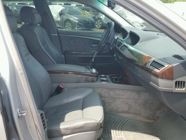 WBAGN63403DR19525 - 2003 BMW 745 LI SILVER photo 5