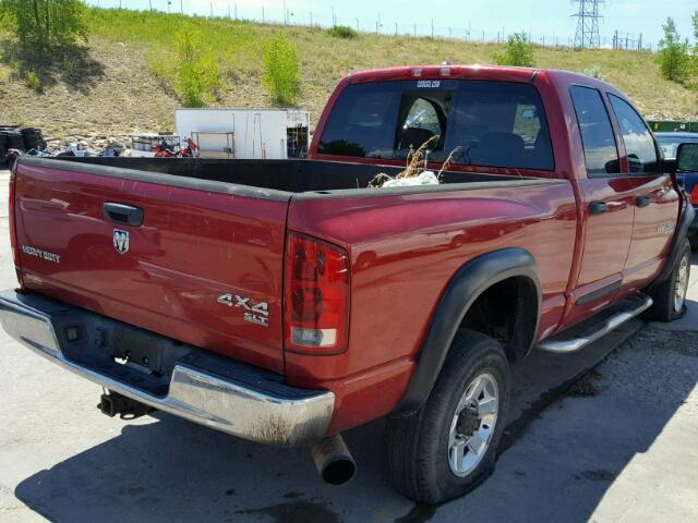 1D7KS28C46J137724 - 2006 DODGE RAM 2500 S RED photo 4