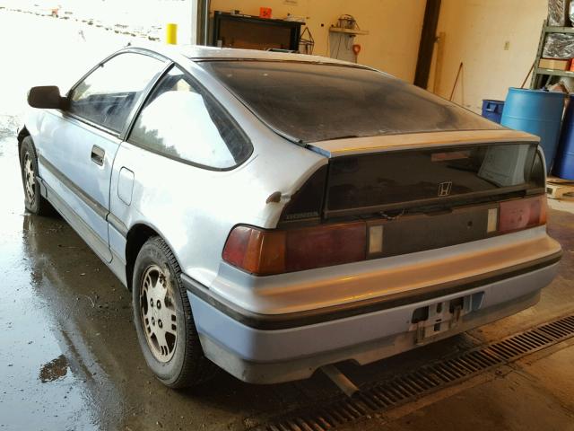 JHMED8360KS021025 - 1989 HONDA CIVIC CRX BLUE photo 3