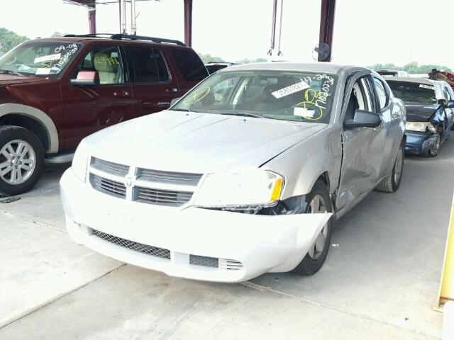 1B3CC4FB4AN178522 - 2010 DODGE AVENGER SX SILVER photo 2