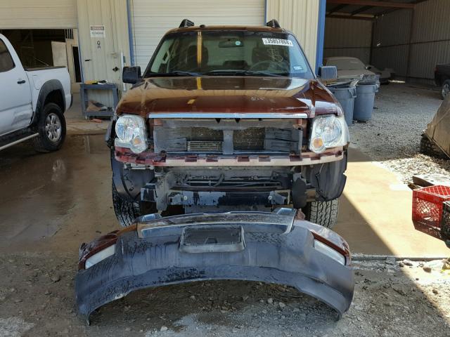 1FMEU3BE1AUF08018 - 2010 FORD EXPLORER S BURGUNDY photo 9